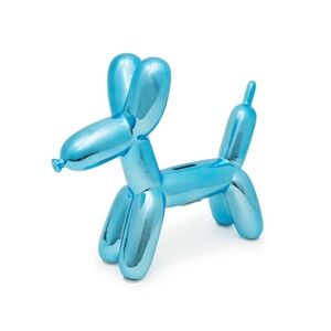 NEW Made By Humans Balloon Dog Puppy Piggy Bank Collectible - Blue
